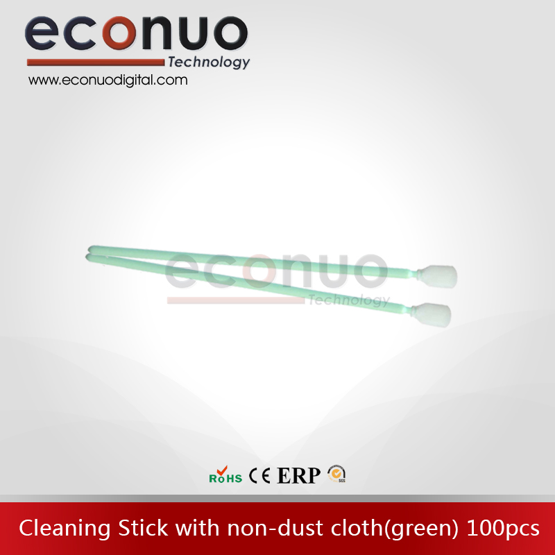 E1057D-无尘布头-棉签（绿杆）E1057D-Cleaning-Stick-with-non-dust-cloth(