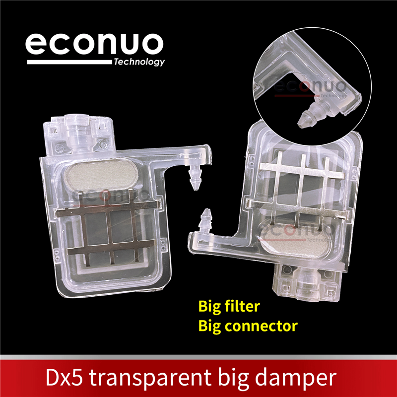 ED3036-4  Dx5 transparent big damper big straight connector,